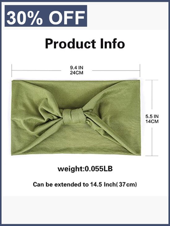Non Slip Knotted Wide Headbands for Women Yoga Workout main image 5